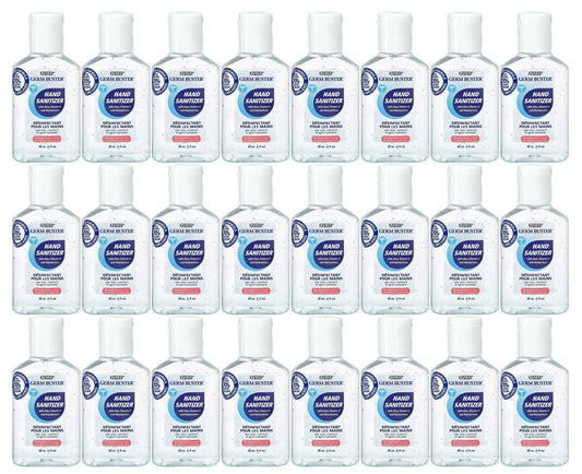 ZYTEC GERM BUSTER | HAND SANITIZER WITH ALOE 70% ALCOHOL | CASE OF 24 60ml / 2fl oz | MADE IN CANADA 🍁 All In One Marketplace Canada
