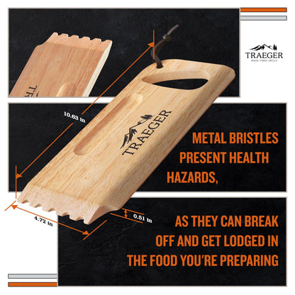 Traeger BAC454 Wooden Scape Grill Scraper, Wood 🍁 All In One Marketplace Canada