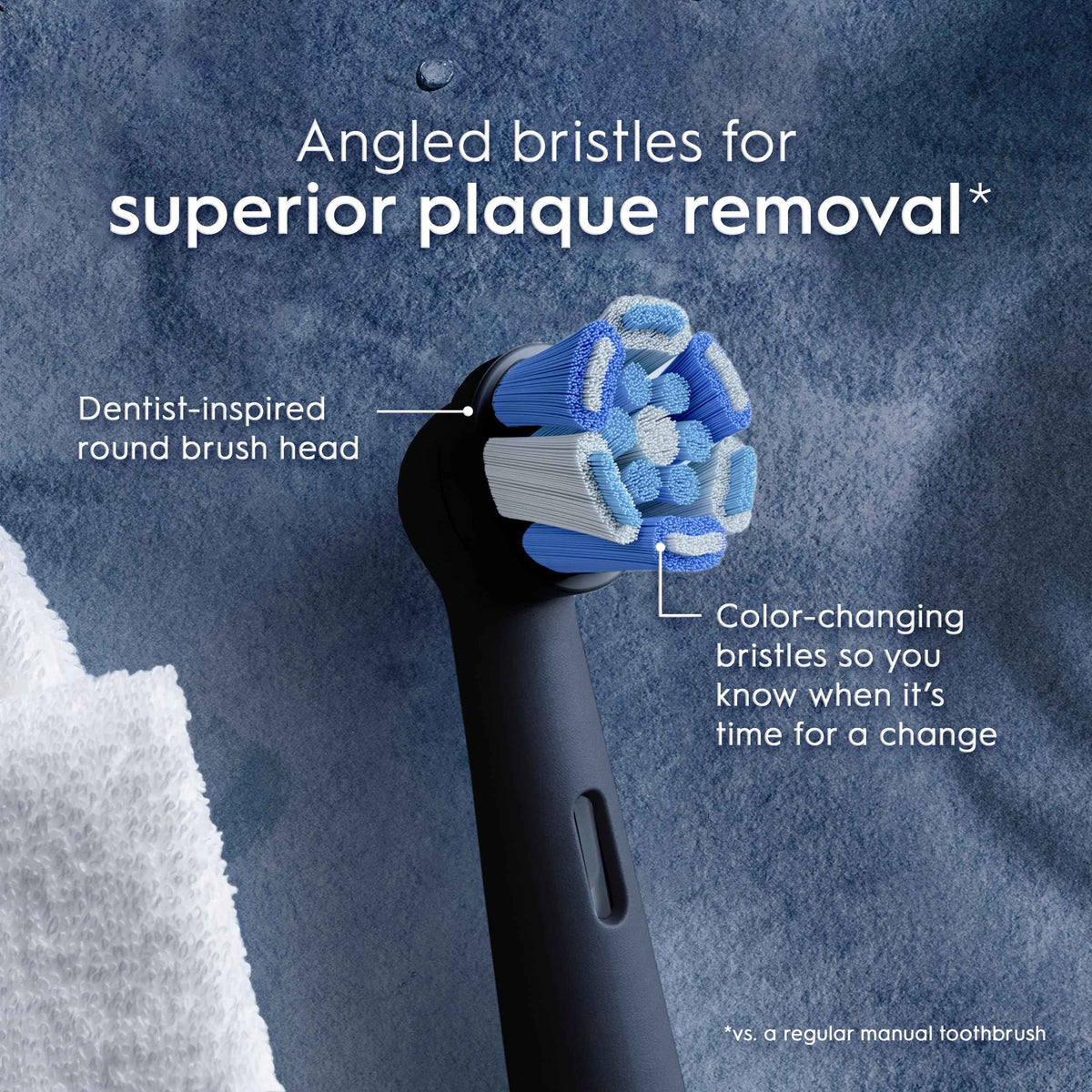 Oral-B iO Genuine Ultimate Clean Replacement Brush Heads, Black, 2ct Refills, 6 Month Supply, Compatible Exclusively with Oral-B iO Electric Toothbrushes, Not Compatible with any Other Series Including: Pro, Vitality, Smart, or Genius