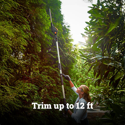 WORX WG252 20V 20" Cordless Hedge Trimmer, Reach Up to 12 Feet, Extended Pole, 180° Rotation Head, PowerShare – Battery & Charger Included 🍁 All In One Marketplace Canada