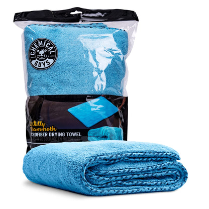 Chemical Guys Woolly Mammoth Microfiber Towel (36" x 25") Cars, Trucks, SUVs, RVs, Home, Pets, Messes, Blue 🍁 All In One Marketplace Canada