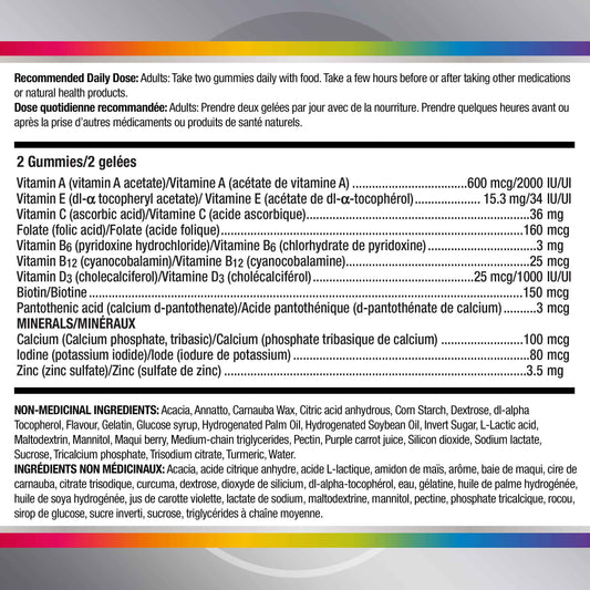 Centrum Women 50 Plus MultiGummies, Multivitamins/Minerals Gummies for Women 50+, Cherry, Berry, and Orange Flavours, 120 Gummies (Packaging May Vary) 🍁 All In One Marketplace Canada