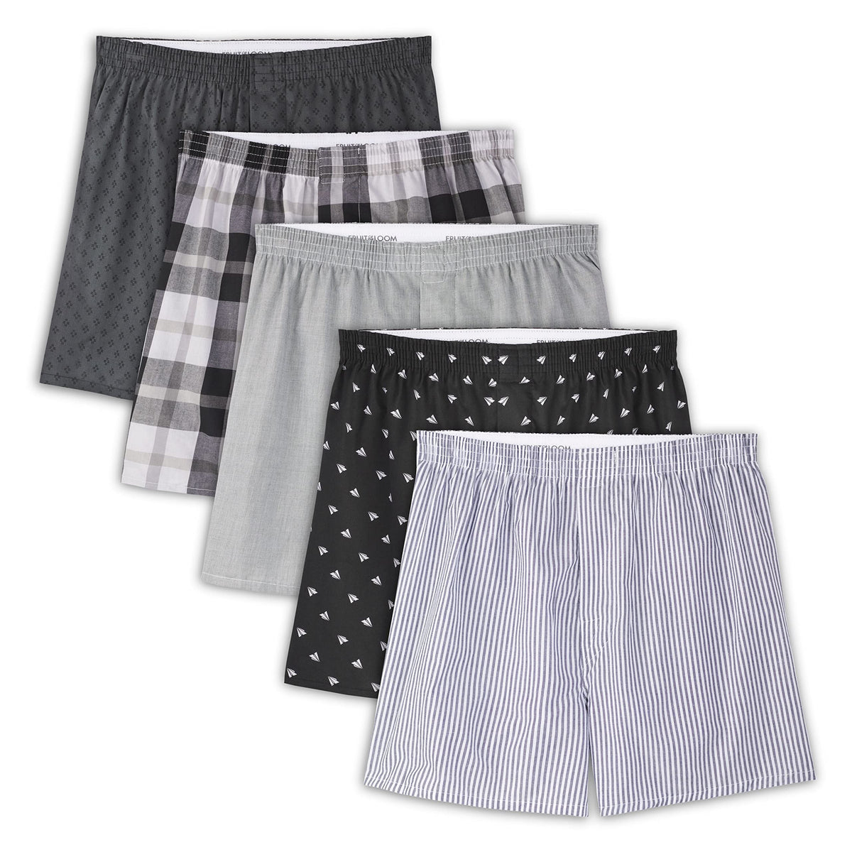 Fruit of the Loom Mens Comfort Casual Boxer Shorts, Assorted Colours, X-Large US 🍁 All In One Marketplace Canada