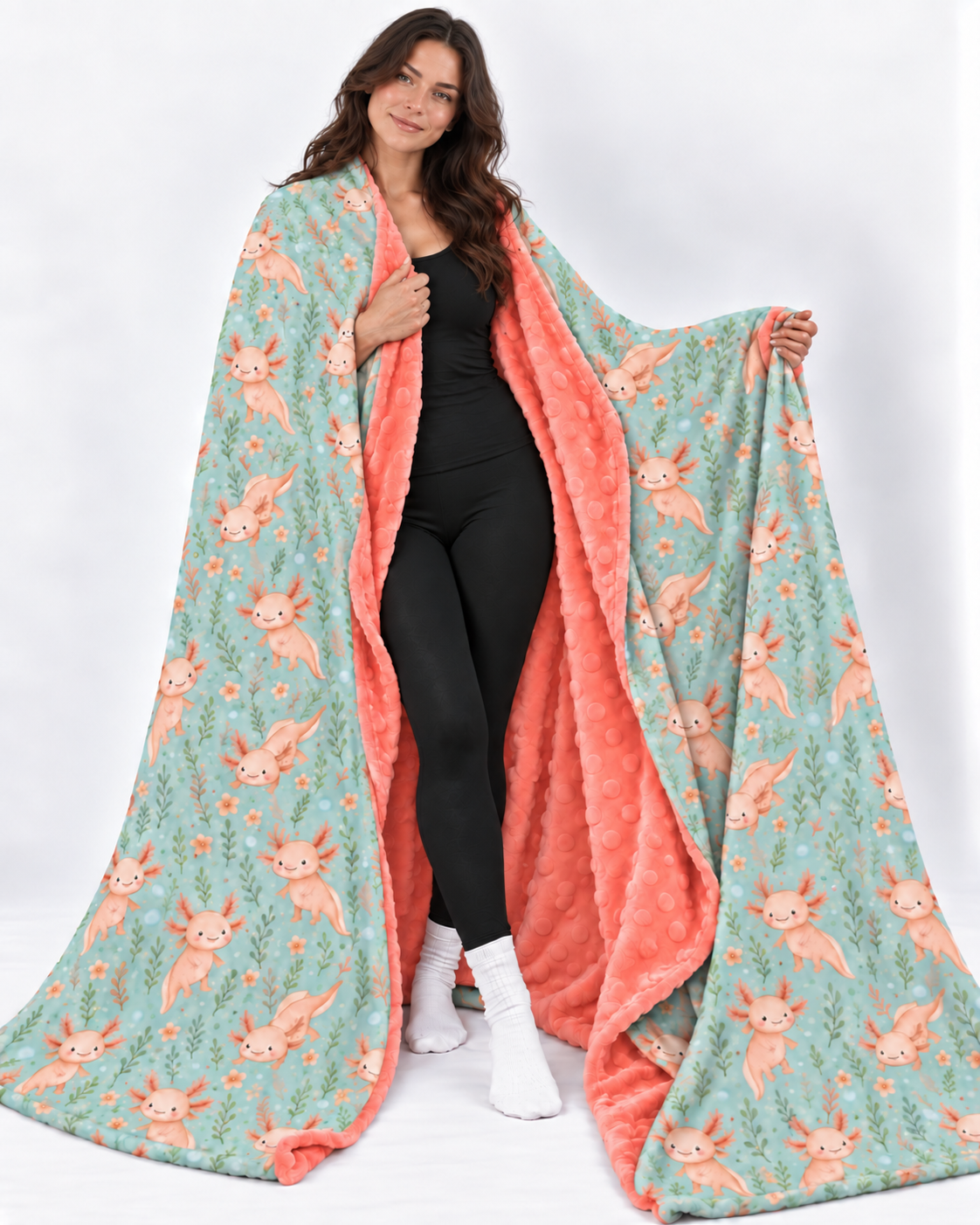 Couverture minky Axolove ♥️ géante