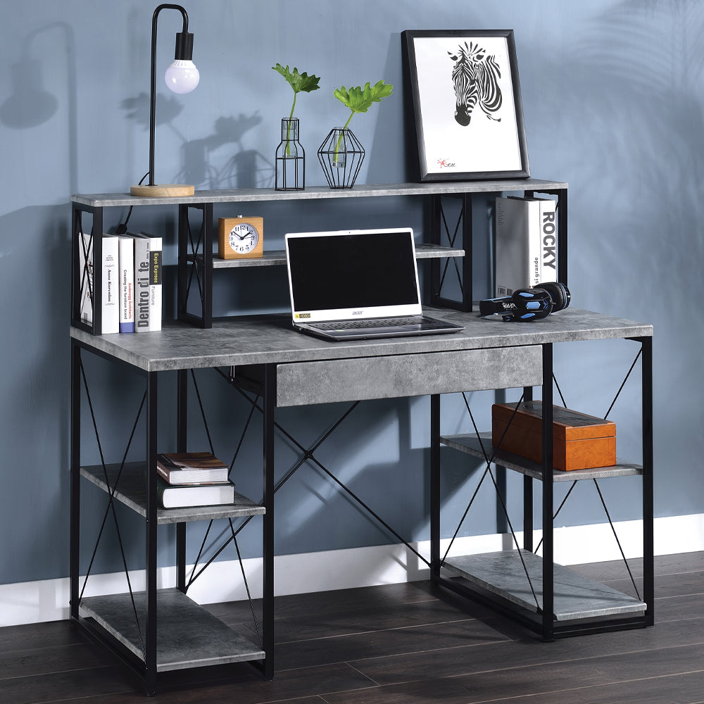 Gambetta Multi-Purpose Hutch Desk - Available in Multiple Colors
