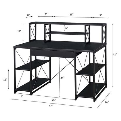 Gambetta Multi-Purpose Hutch Desk - Available in Multiple Colors