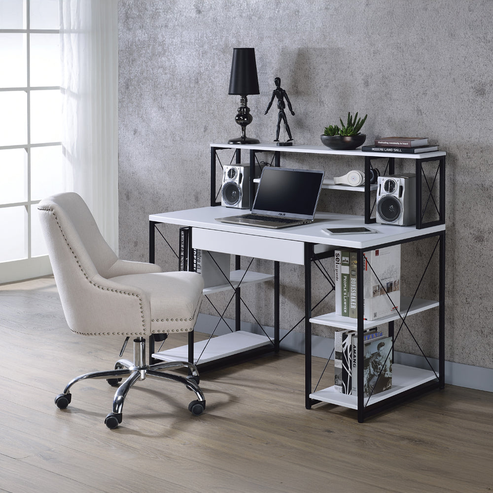 Gambetta Multi-Purpose Hutch Desk - Available in Multiple Colors