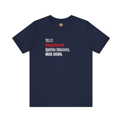 Tilly Donnybrook Spittin Chicklets Man Down T-Shirt - Hockey Fight - Maple Stick Hockey Co. - True Fan