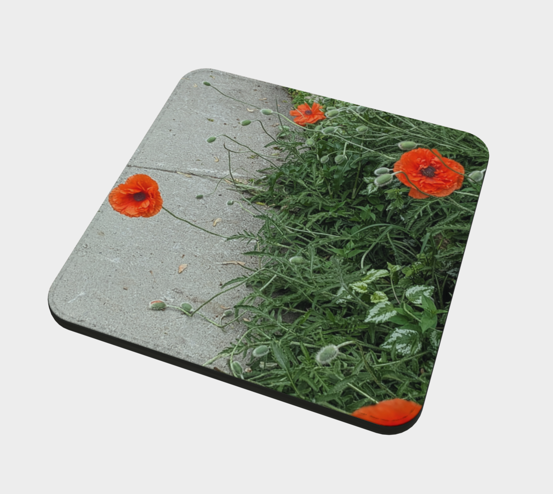 Coasters | Peripheral Poppies