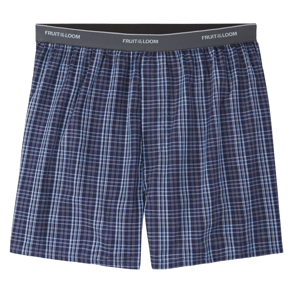 Fruit of the Loom Men's 5 Pack Exposed Waistband Assorted, Blues Boxer, Size Small 🍁 All In One Marketplace Canada