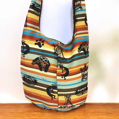 OLDTRIBES™ Red and Brown Crossbody Bag