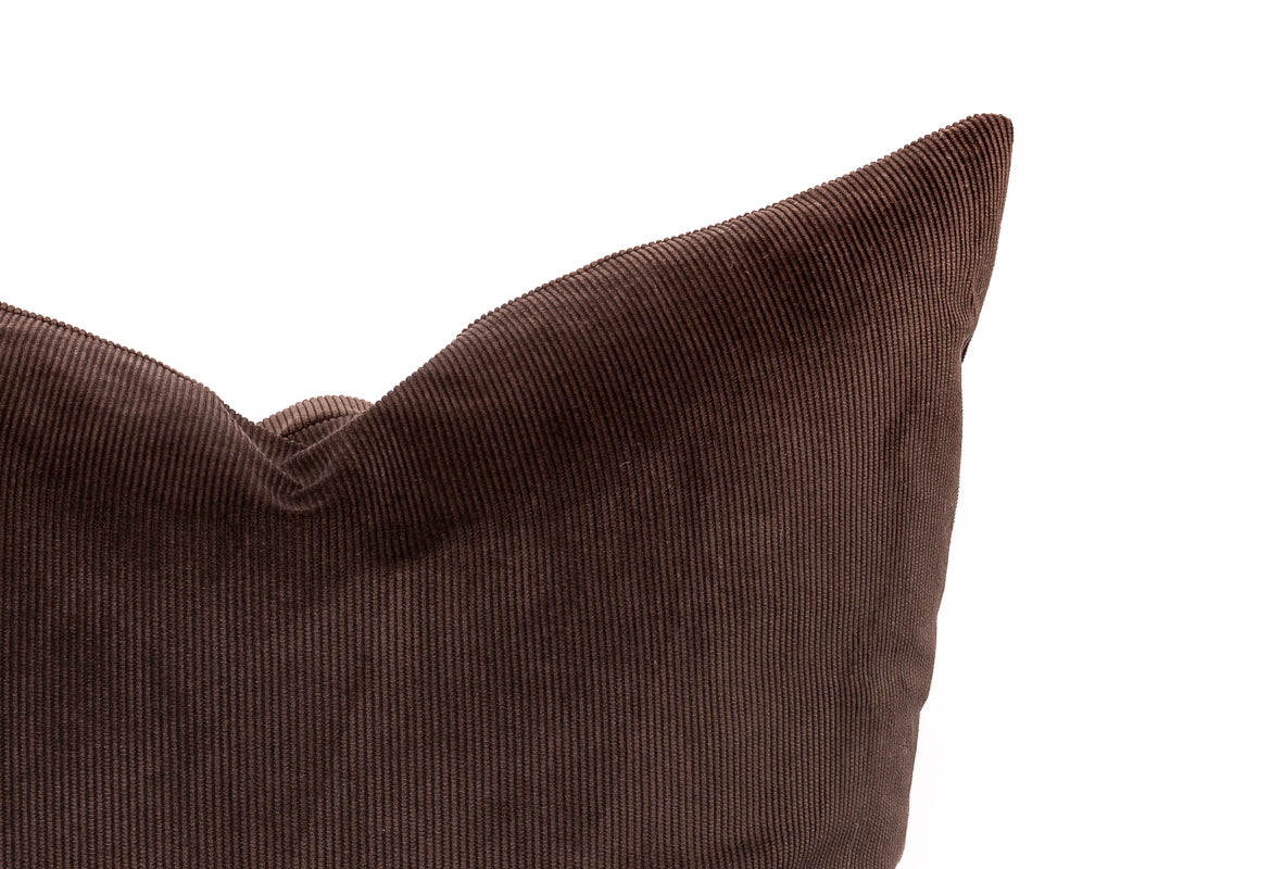 Chocolate Cord Cushion Cover