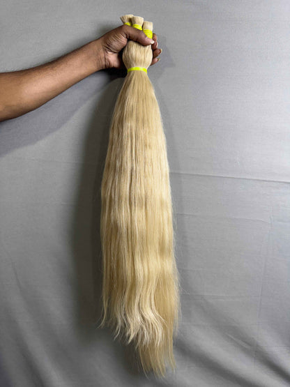 Indian raw 613 blonde bulk hair