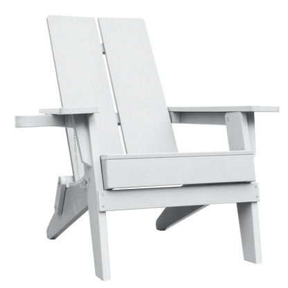 Adirondack Polymer Outdoor Folding Chair with Cupholder - AURABAGS SHOP
