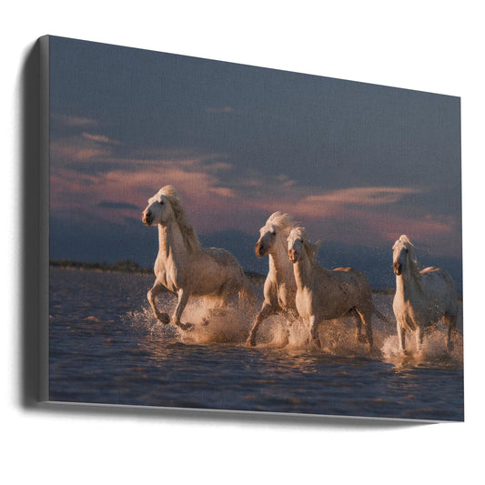 Wall art Angels of Camargue. Horses