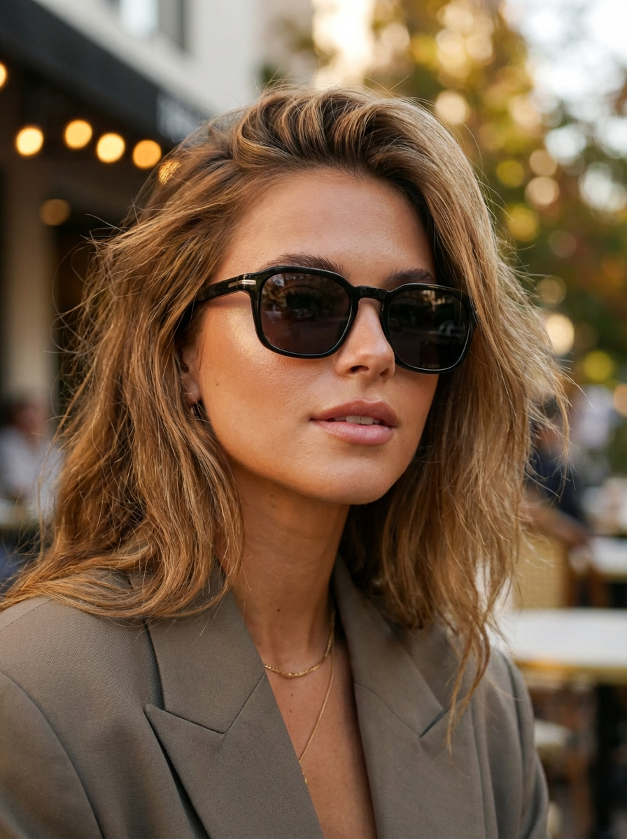 Quinn – Retro Square Sunglasses | Bolero Eyewear