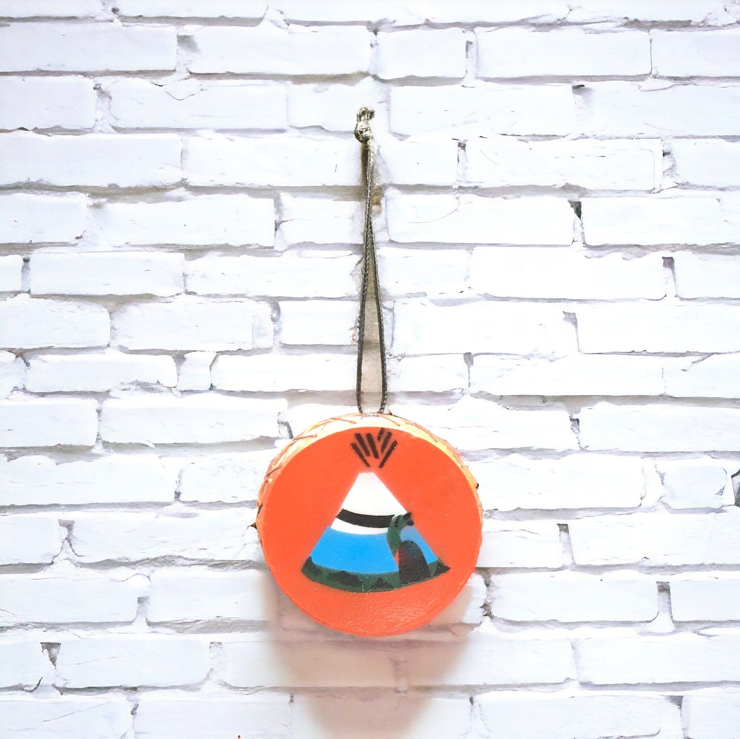 Interior Rear View Mirror Hanging Drum with Tepee