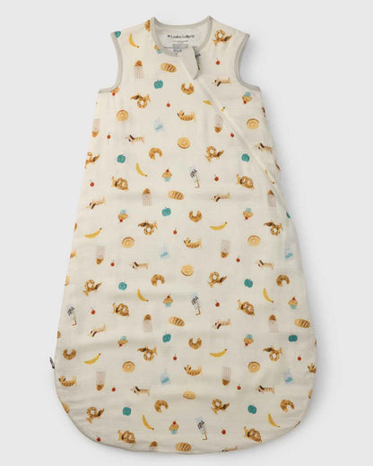 Baby Bamboo Muslin Sleep Sack 0.5 TOG - French Breakfast