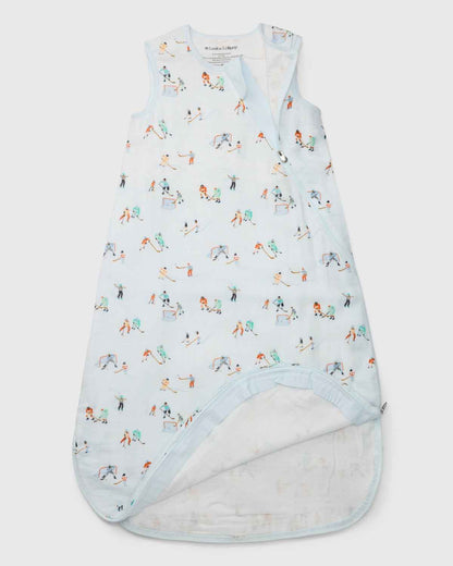 Baby Bamboo Muslin Sleep Sack 0.5 TOG - Ice Hockey