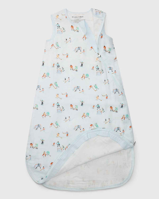 Baby Bamboo Muslin Sleep Sack 0.5 TOG - Ice Hockey