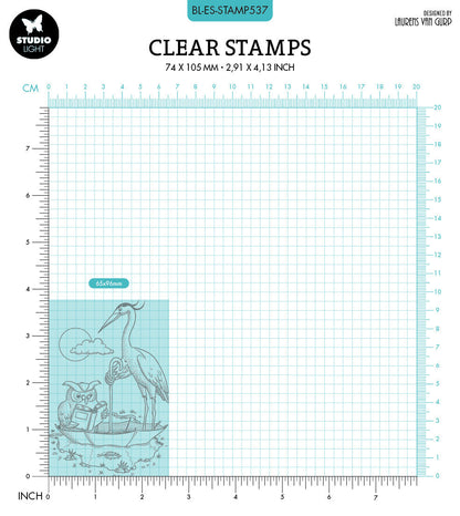 BL Clear Stamp A Wise Owl By Laurens 89x64x3mm 1 PC nr.537