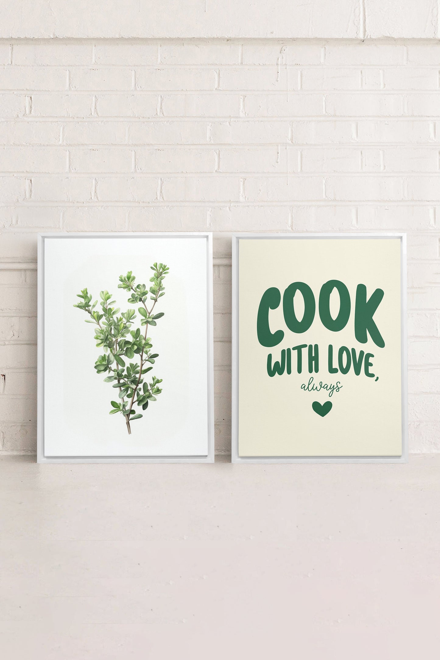 COMBINAISON CUISINE (2 Oeuvres sur toile étirée)