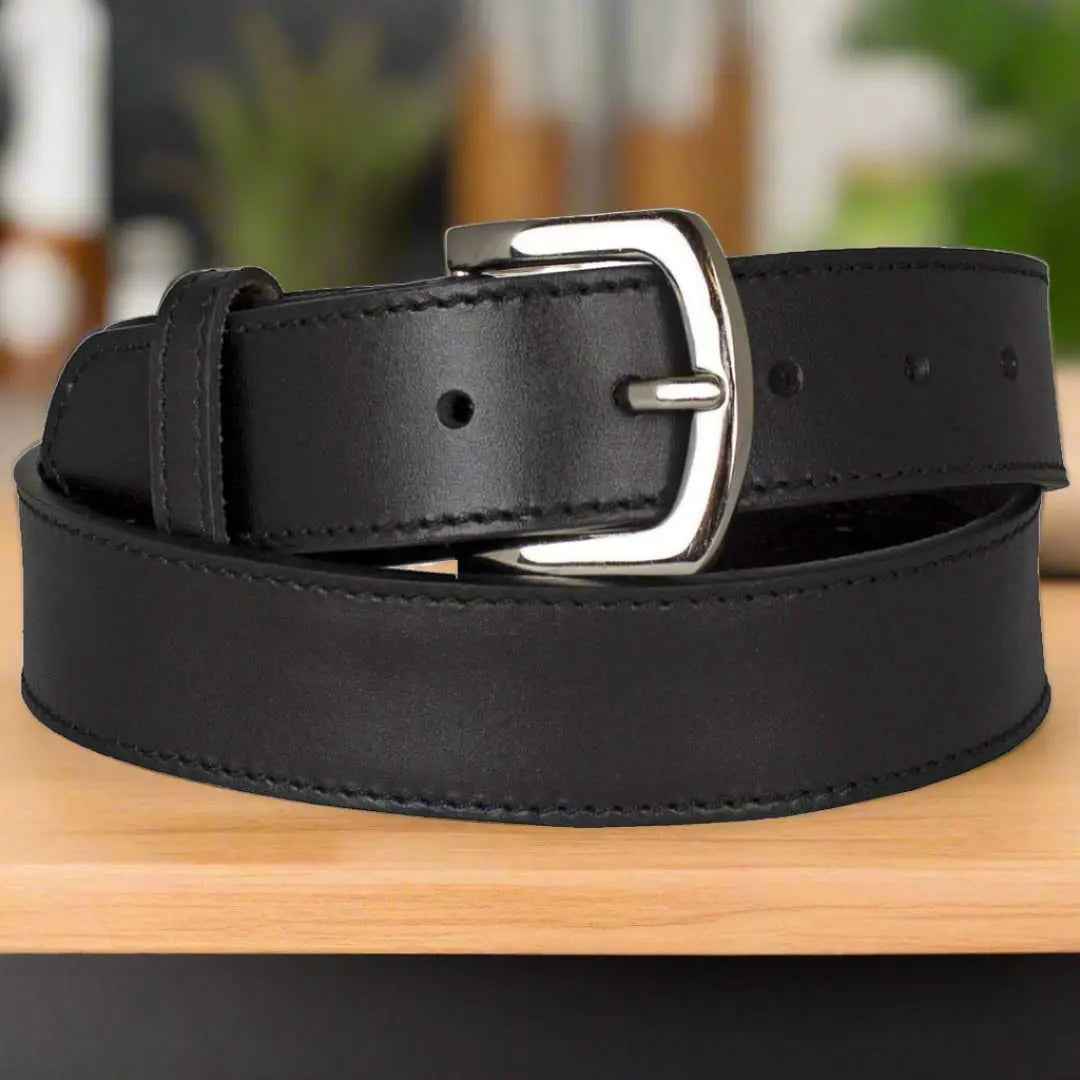 BOL Men's Leather Removable Buckle Money Belt