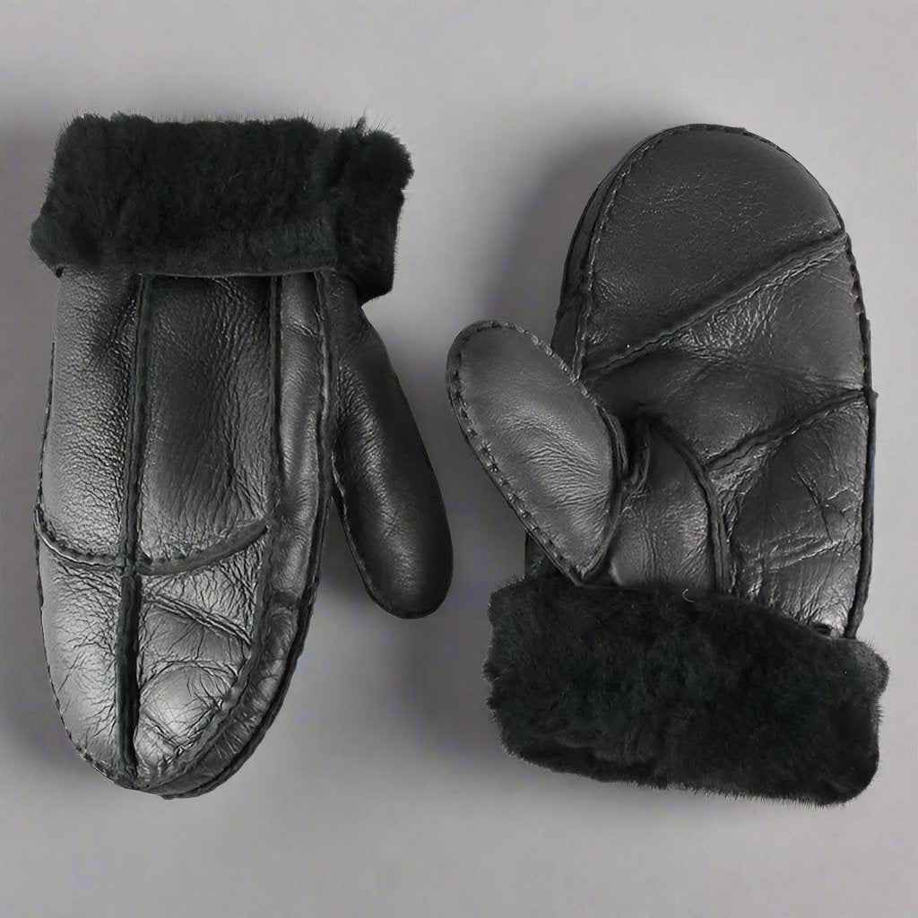 BOL Men's Shearling Leather Mittens