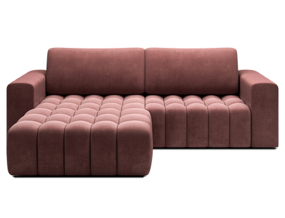 Bonett 4 Seater Storage Sleeper Chaise Sofa - Plum