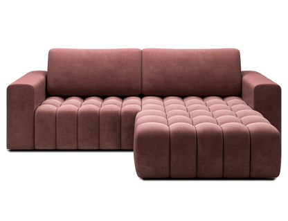 Bonett 4 Seater Storage Sleeper Chaise Sofa - Plum