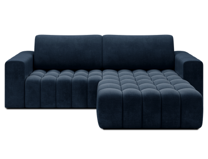 Bonett 4 Seater Storage Sleeper Chaise Sofa - Navy Blue