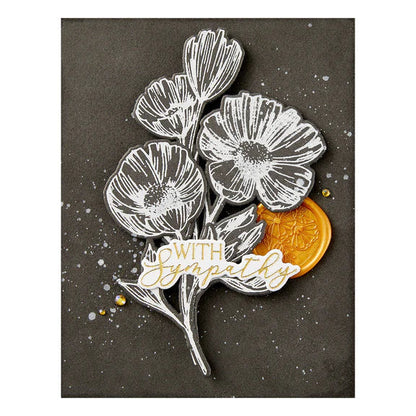 You are Everything Sentiments Press Plate & Die Set from the Pressed Posies Collection