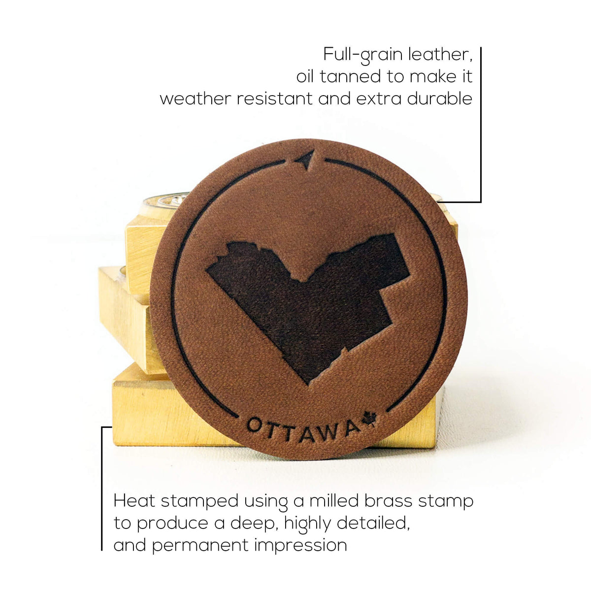 Ottawa Leather Patch Trucker Hat