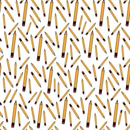 Back to School - Pencils Print Adhesive Vinyl