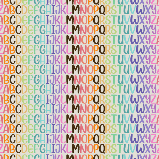 Craft HTV  Back to School - Alphabet Pattern