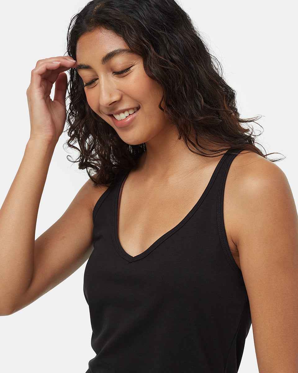 TreeBlend Deep V-Neck Tank