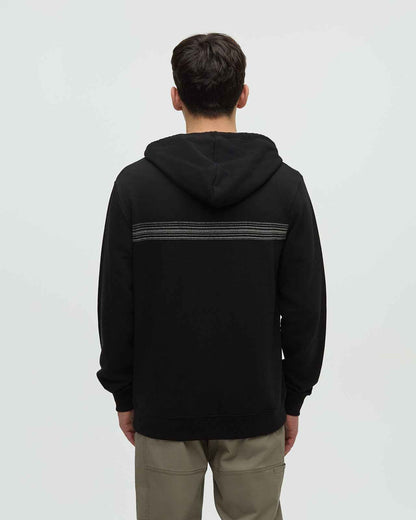 Haiti Striped Palm Zip Hoodie