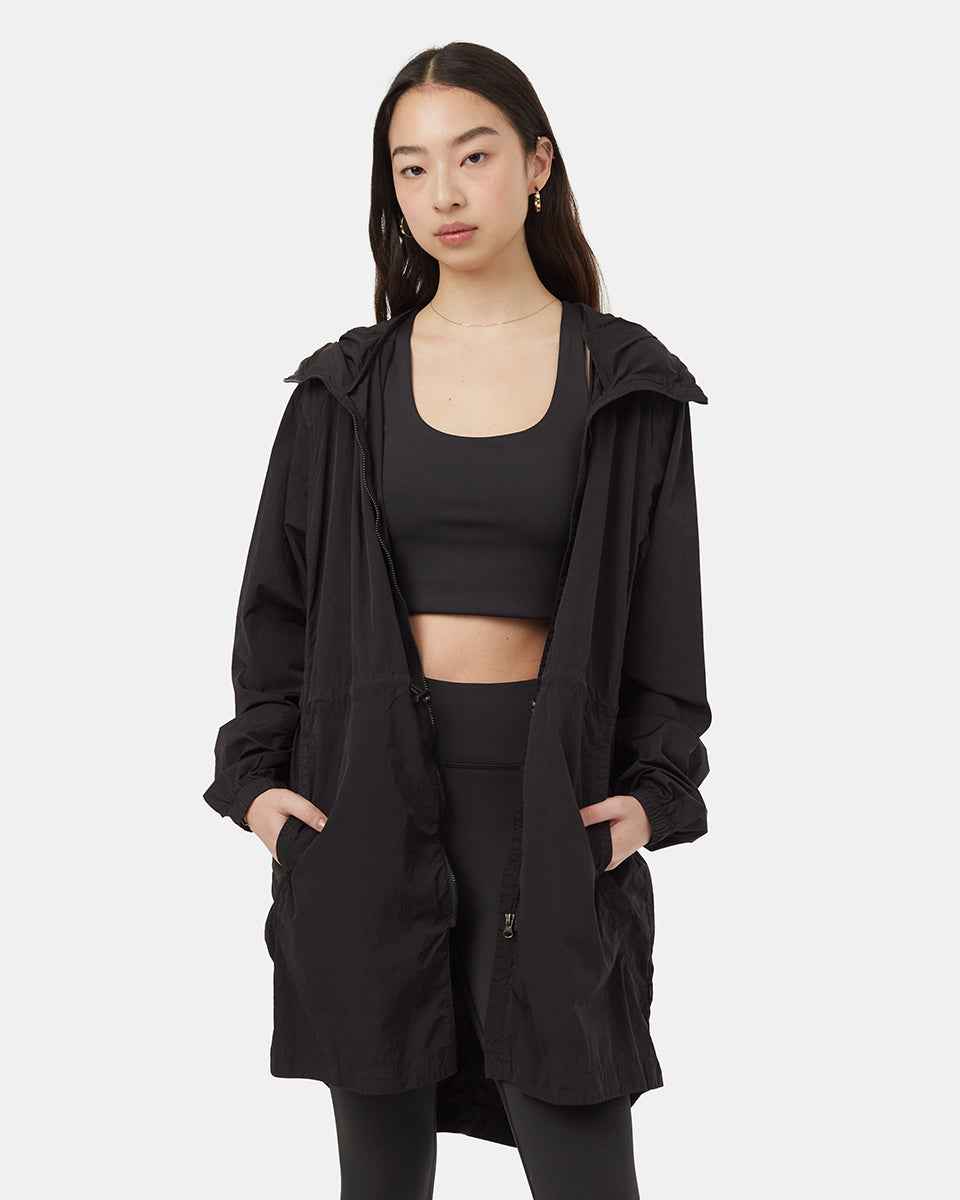 Recycled Nylon Long Jacket
