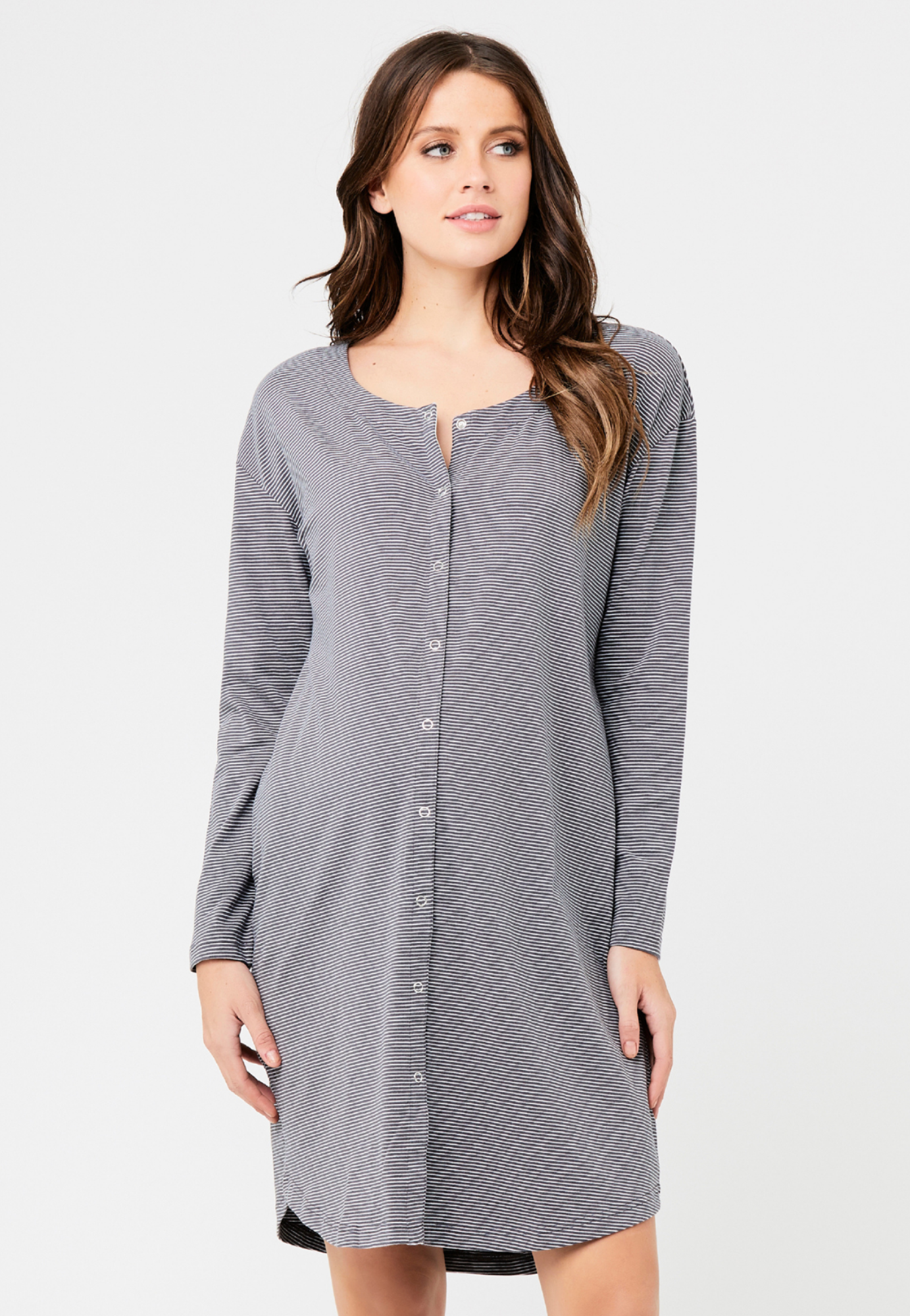 Blake Organic Long Sleeve Maternity and Nursing Nightgown