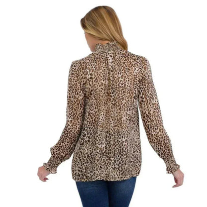 Blouse imprimée léopard