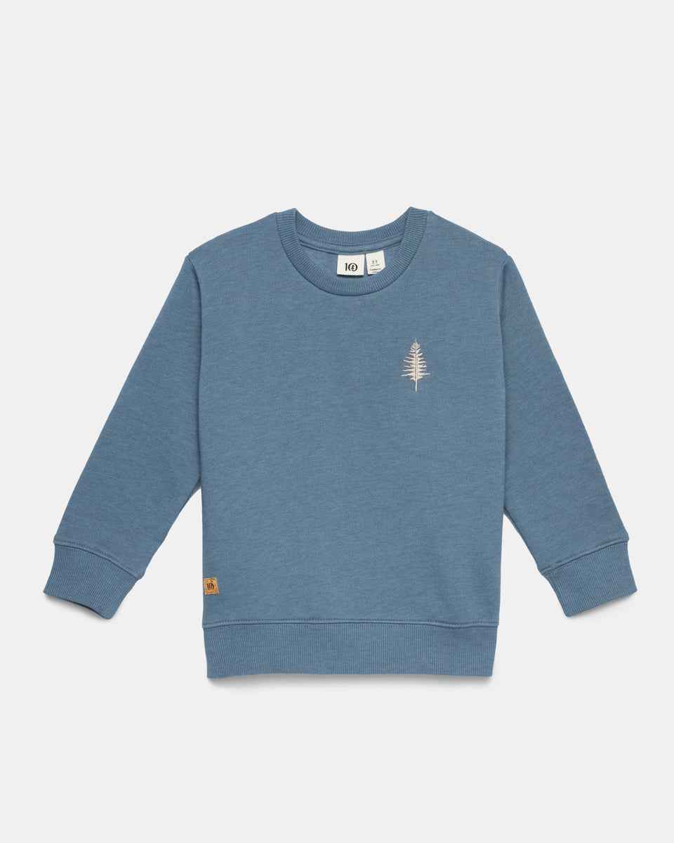 Kids Treefleece Golden Spruce Crew