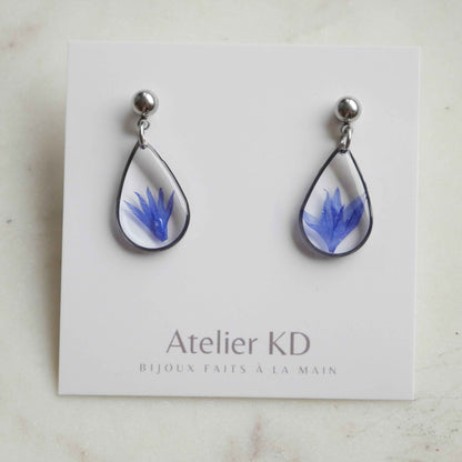 Boucles d'oreilles Blu - goutte (médium)