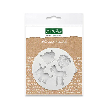 Miniature Farm Animals Silicone Mould