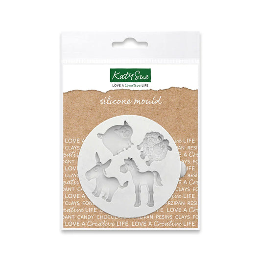Miniature Farm Animals Silicone Mould
