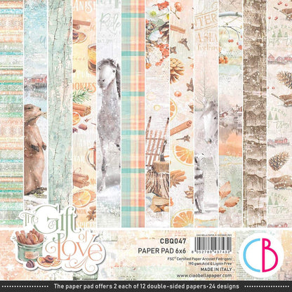 Ciao Bella The Gift of Love Paper Pad 6"x6" 24/Pkg