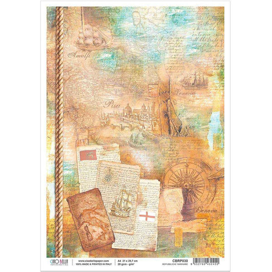 Ciao Bella Rice Paper A4 Repubbiche Marinare