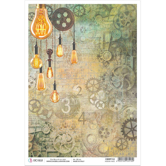 Ciao Bella Rice Paper A4 Modern Times