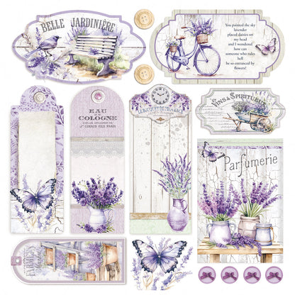 Vellum Morning In Provence Fussy Cut 6"x6" 6/Pkg