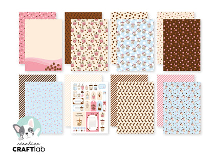 CCL Paper Pad Bubble Tea Friendz 210x148xmm 24 SH nr.116
