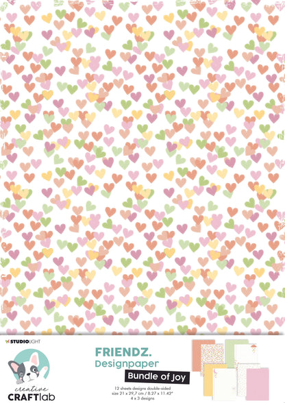 CCL Paper Bundle Of Joy Assortment Set Friendz 210x297x3mm 12 SH nr.01